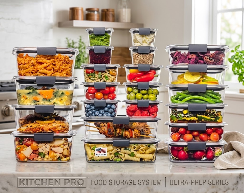 Fridge organizer bins