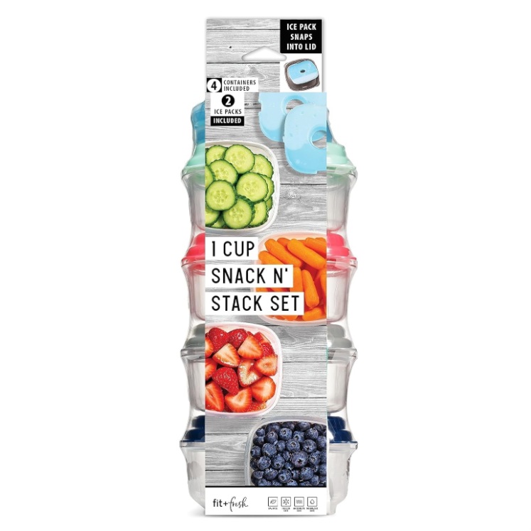 Reusable snack containers